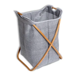 LAUREN TAYLOR - Laundry Basket with Bamboo