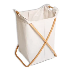 LAUREN TAYLOR - Laundry Basket with Bamboo