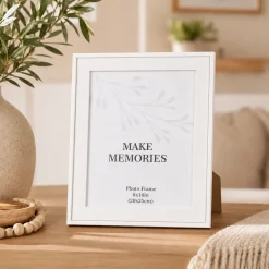 Lauren Taylor - Linen Photo Frame White