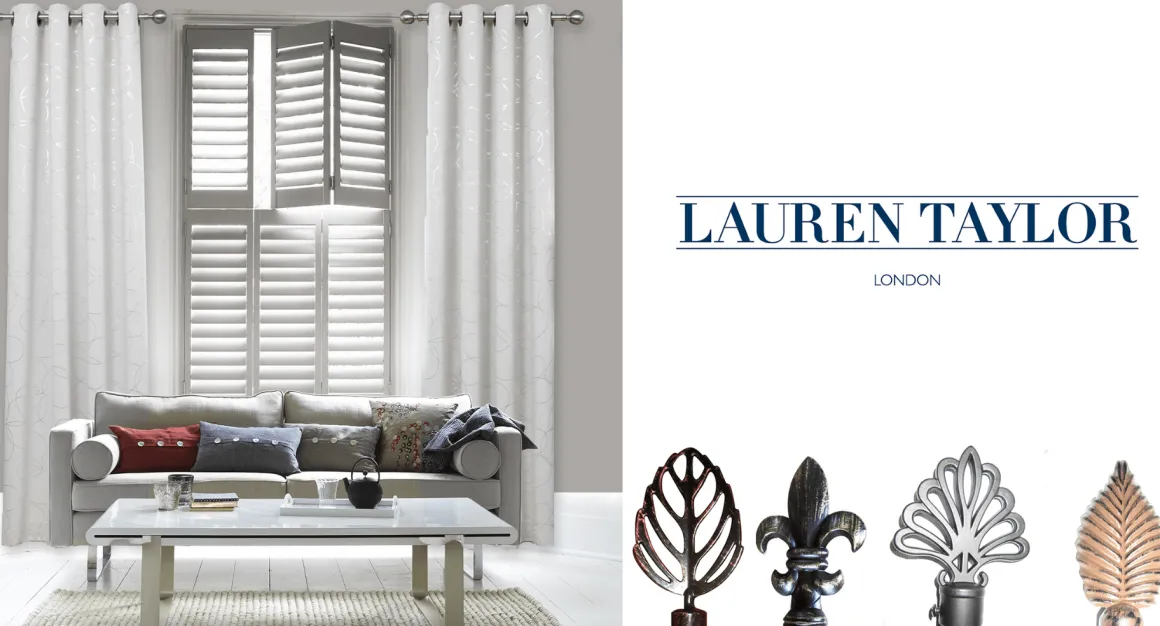 Lauren Taylor - LONDON | Decorative Curtain Poles (Set of 2)