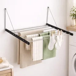 Lauren Taylor Over Door Foldable Laundry Drying Rack