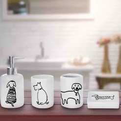 Lauren Taylor - 4pc Ceramic bathroom accessories