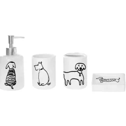 Lauren Taylor - 4pc Ceramic bathroom accessories