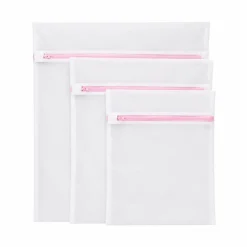 Lauren Taylor 3PC Set Laundry Washing Bag Mesh with Zipper