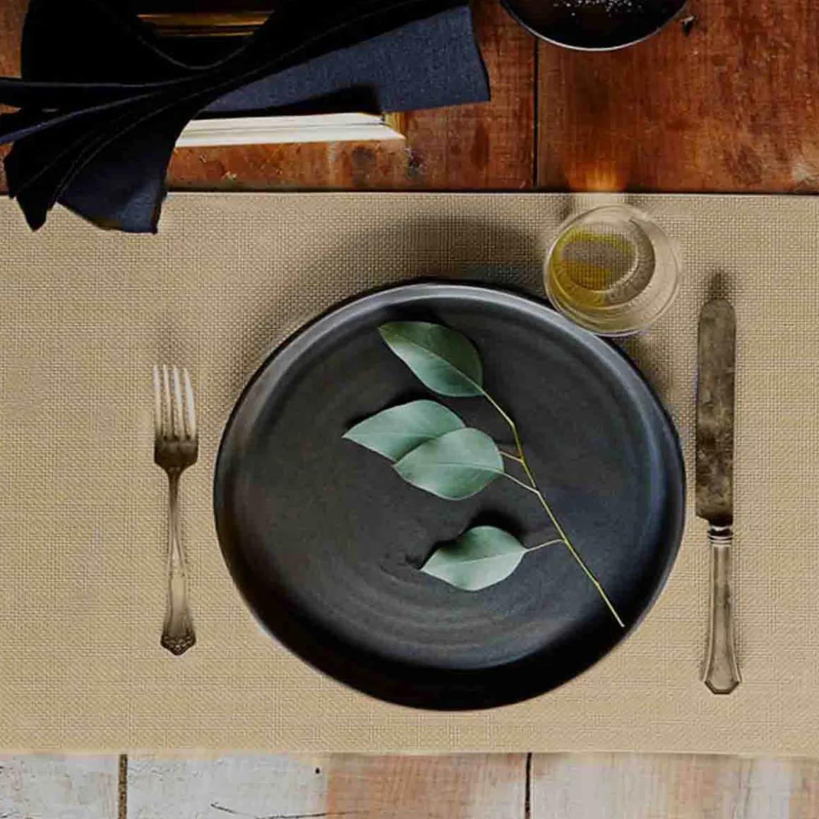 Lauren Taylor - 4 PK Textilene Basketweave Placemats
