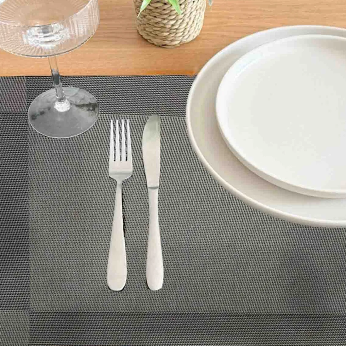 Lauren Taylor - 4 PK Textilene Border Placemats