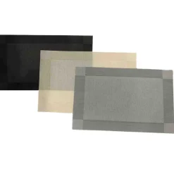 Lauren Taylor - 4 PK Textilene Border Placemats