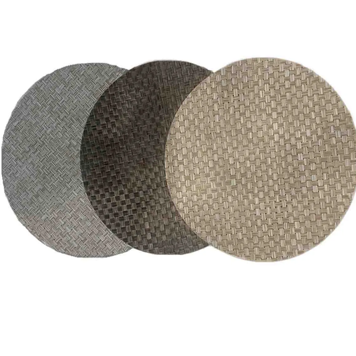 Lauren Taylor - 4 PK Textilene Round Placemats
