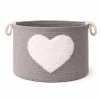 Lauren Taylor- Rectagular Rope Basket with White Boucle 30cm L x 20cm L x 22cm H