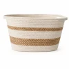 Lauren Taylor-Rectangle 2 Tone Rope Basket