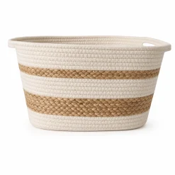 Lauren Taylor-Rectangle 2 Tone Rope Basket