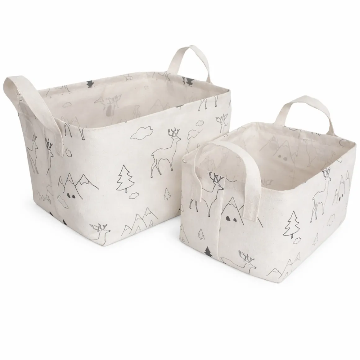 Lauren Taylor-Rectangular Canvas Wildlife Print Baskets 16" L x 12" W x 10" H