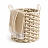 Lauren Taylor- Rond Chunky Woven Rope Basket 9" D x 8" H