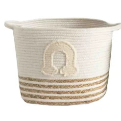 Lauren Taylor-Rope Basket with Arc Applique