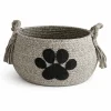Lauren Taylor- Round Rope Basket with Pet Applique 27cm D x 21cm H