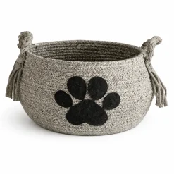 Lauren Taylor- Round Rope Basket with Pet Applique 27cm D x 21cm H