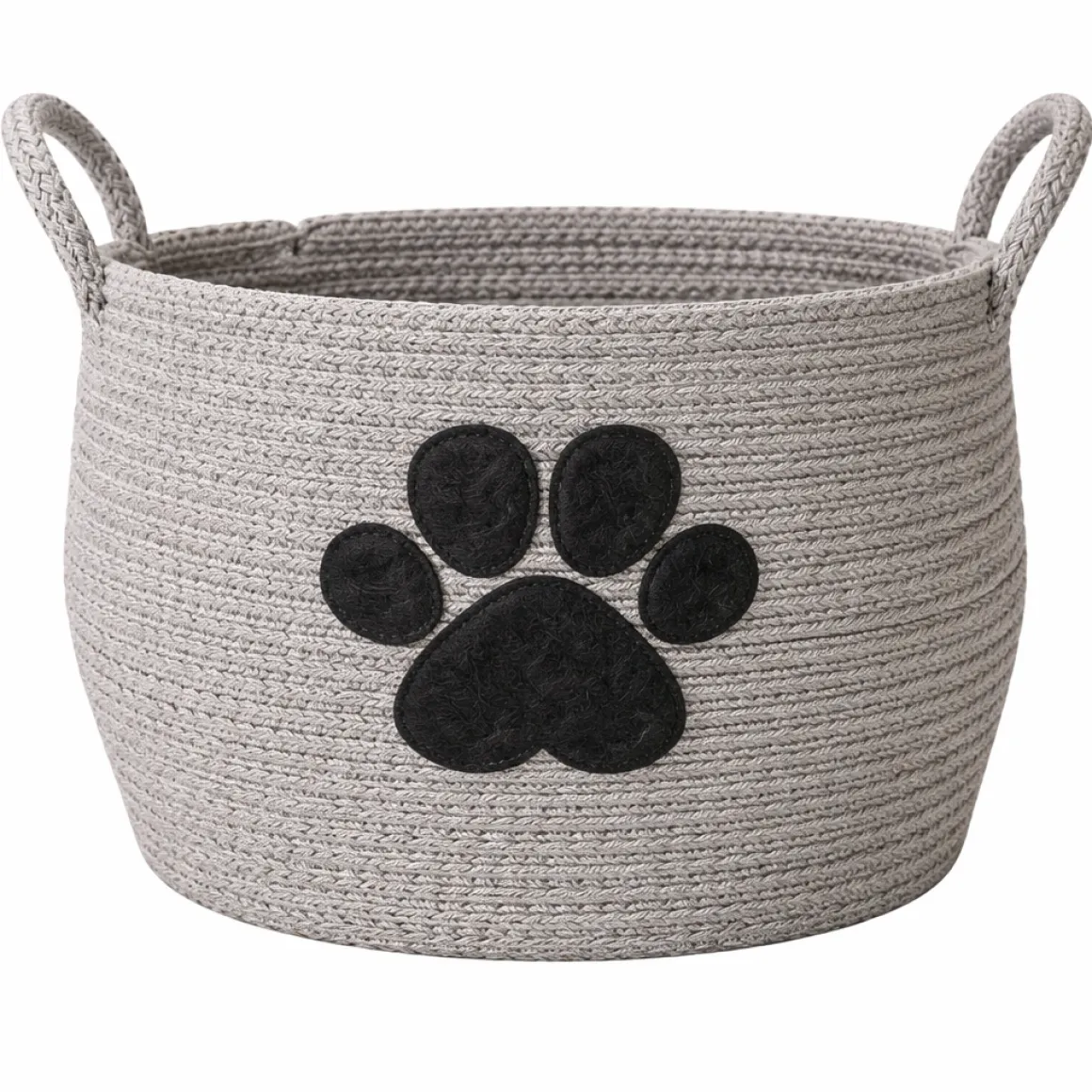 Lauren Taylor- Round Rope Basket with Pet Applique
