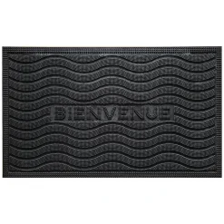 Lauren Taylor - Rubber Bienvenue Mat Black 18x30"