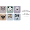 Lauren Taylor - Set of 4 Animal coasters