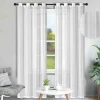 Lauren Taylor -SIA 2 PK White Textured Sheer Panels