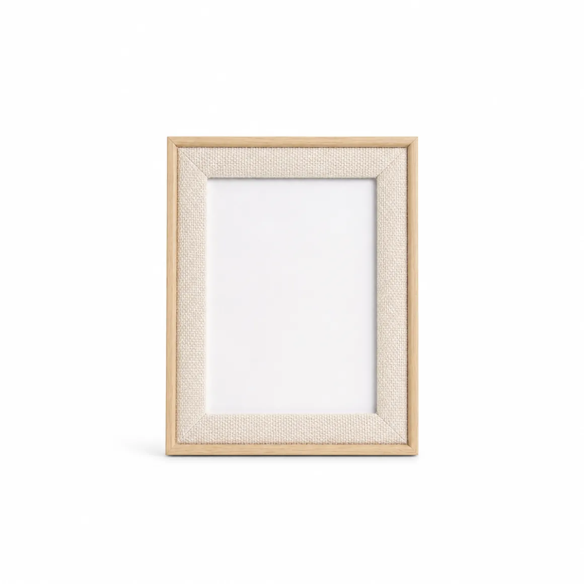 Lauren Taylor - White Linen Photo Frame Wood