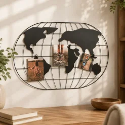 Lauren Taylor - World Map Wall Art with Clips