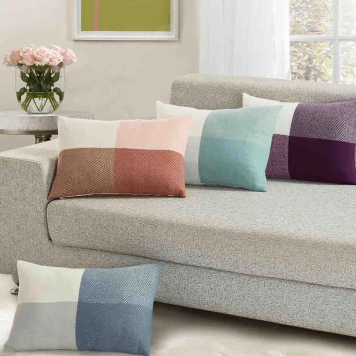 Laurent Taylor - Gemma Plaid Soft Woven Cushion