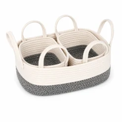 LAURENT TAYLOR - 3Pcs Cotton Rope Basket