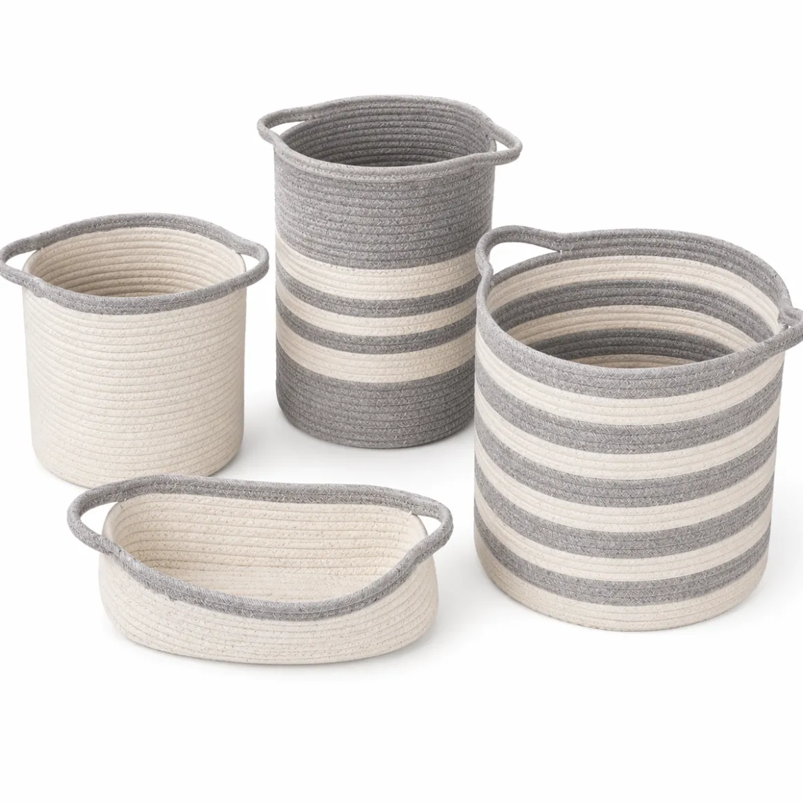 LAURENT TAYLOR - 4Pcs Cotton Rope Basket