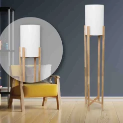 Laurent Taylor - Wooden Tripod Floor Lamp
