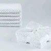 Le Spa - 5 Pcs White Face Cloth Popcorn