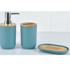 Le Spa - Plastic and Bamboo Bathroom Accessories Set | Assorted