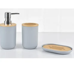 Le Spa - Plastic and Bamboo Bathroom Accessories Set | Assorted