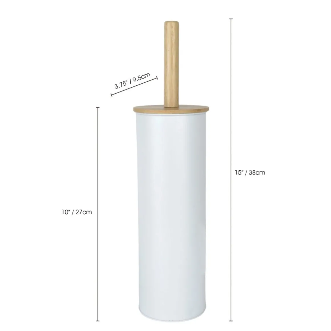 LE SPA - Toilet Cleaner Metal With Bamboo Lid