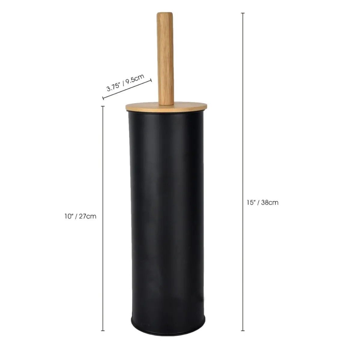 LE SPA - Toilet Cleaner Metal With Bamboo Lid