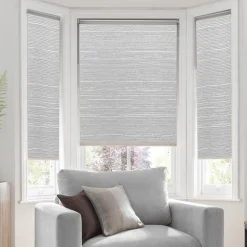 Linen Look Daylight Roller Shades | Grey