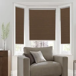 Linen Look Daylight Roller Shades | Dark Grey