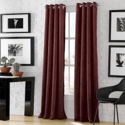 Lisbon -2pk Faux Linen Blackout Grommet Panels
