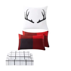 Lodge Plaid Comforter Set – 8 Pieces (Queen)