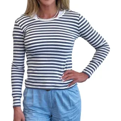 Long Sleeve Cew Neck Top In Basic Colors