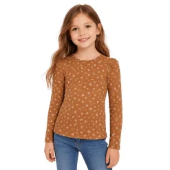 Long Sleeve Puff Shoulder Tee