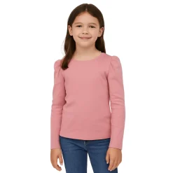 Long Sleeve Puff Shoulder Tee