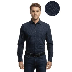 Long-Sleeve Shirt with Subtle Print
