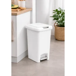 30L Rectangular Step-On Trash Can