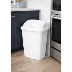40L Swing Lid Trash Can