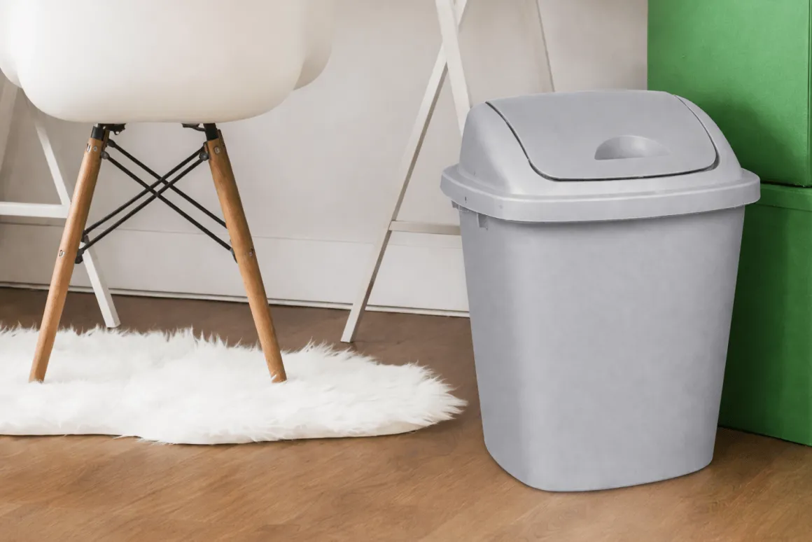 40L Swing Lid Trash Can