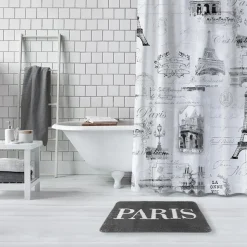 Lt Paris Bath Mat 20x30 White