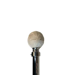 Lt Patel Pole Set White Chrome