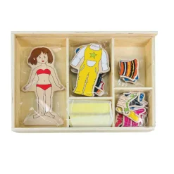 Magnetic Dress-Up Wooden Dolls