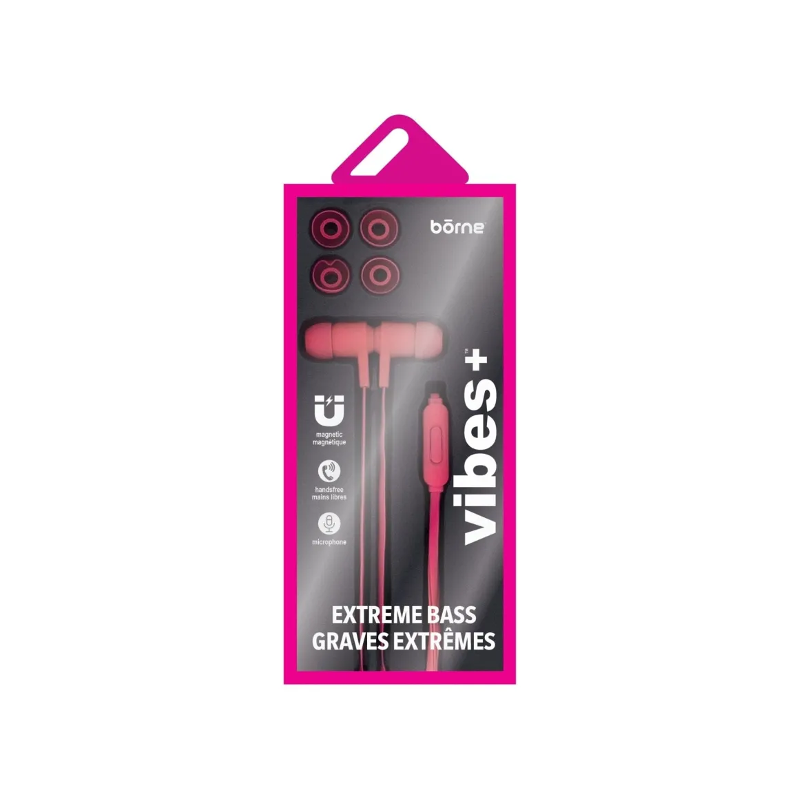 MAGNETIC WIRED NOISE ISOLATING EARBUDS WITH MIC AND EXTRA